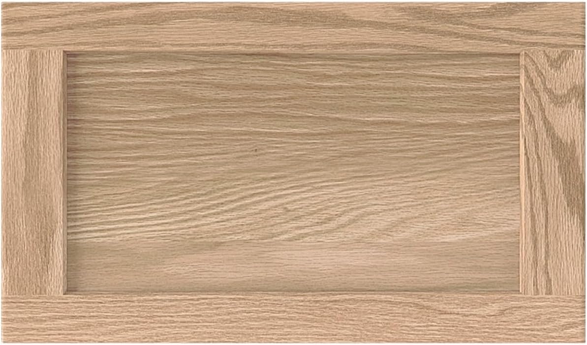 12W x 24H Unfinished Oak Kitchen Cabinet Door Replacement, Shaker Style
