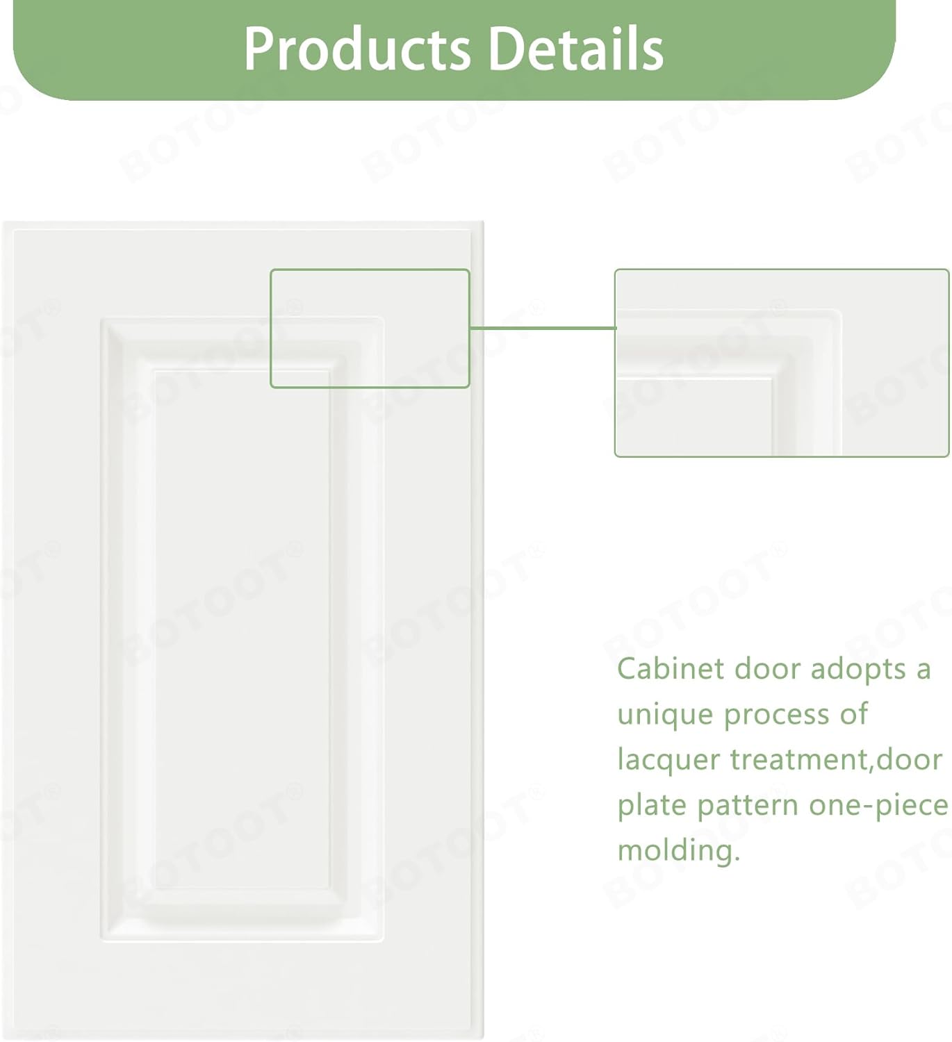 Built-in Cabinet Doors - Cabinet Replacement Doors for Kitchen, Living Room, Bedroom, Bathroom - 22.5 Inch High (White, 13.25 Inch Wide)