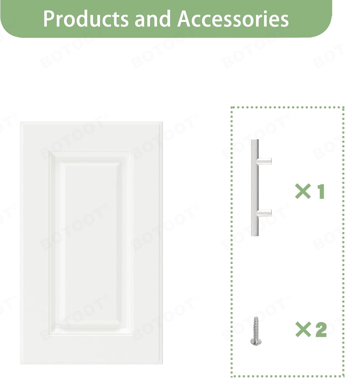 Built-in Cabinet Doors - Cabinet Replacement Doors for Kitchen, Living Room, Bedroom, Bathroom - 22.5 Inch High (White, 13.25 Inch Wide)