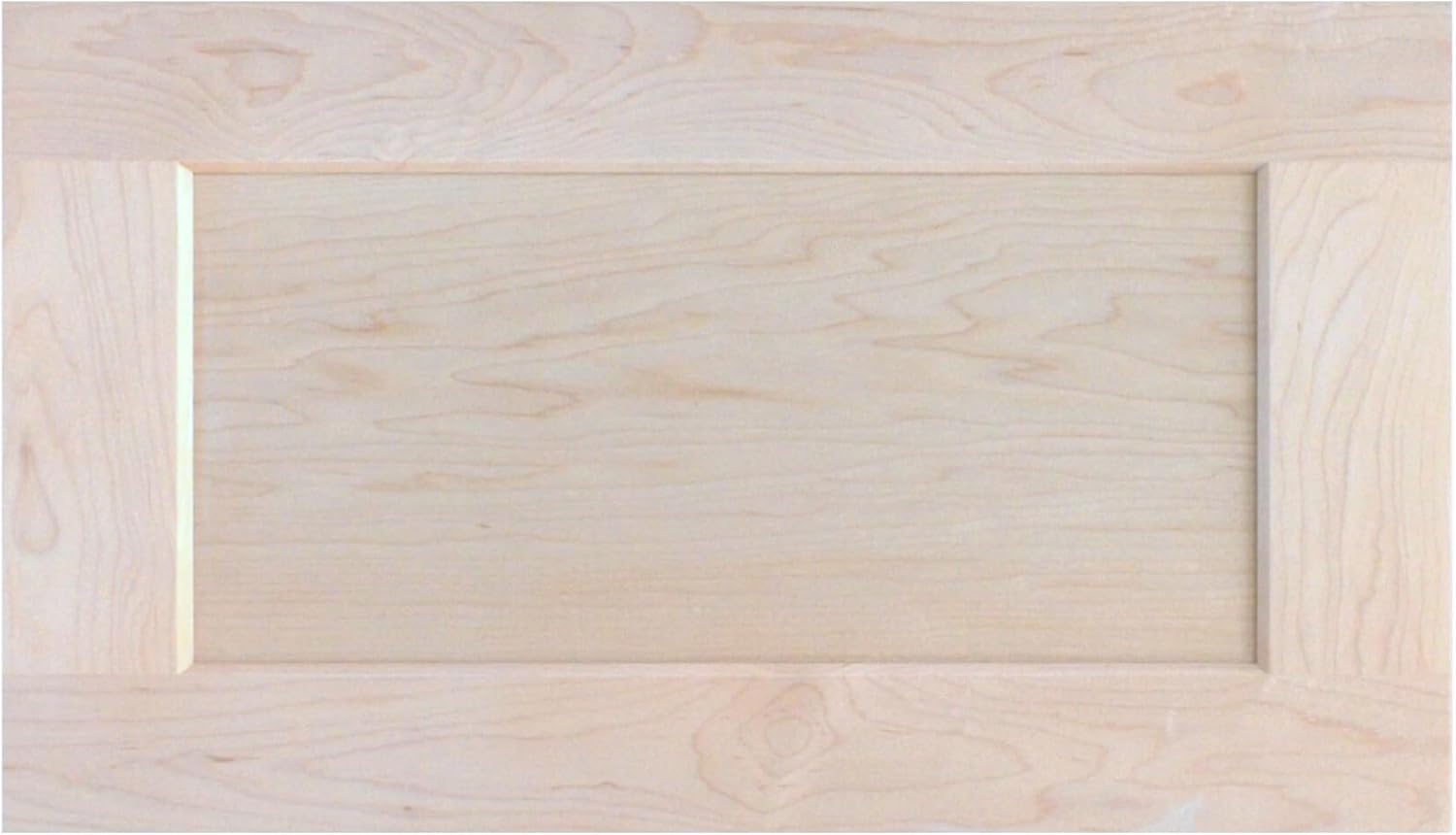 Unfinished Maple Shaker Cabinet Door Front Replacement - 16.25W x 22.5H | Ready to Paint or Stain | Solid Wood | Cabinet Door Replacement