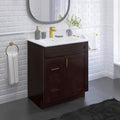 30" Shaker Bathroom Vanity Sink Base with Drawers (Ready-to-Assemble) (White Shaker Vanity Base)