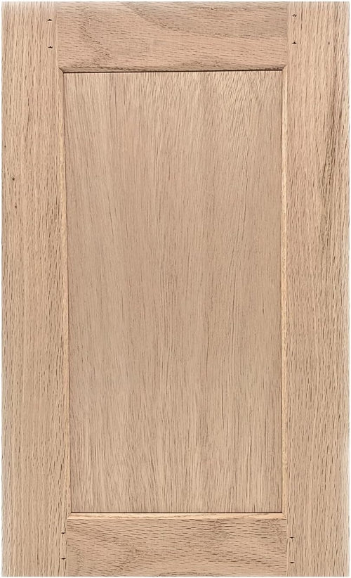 12W x 24H Unfinished Oak Kitchen Cabinet Door Replacement, Shaker Style